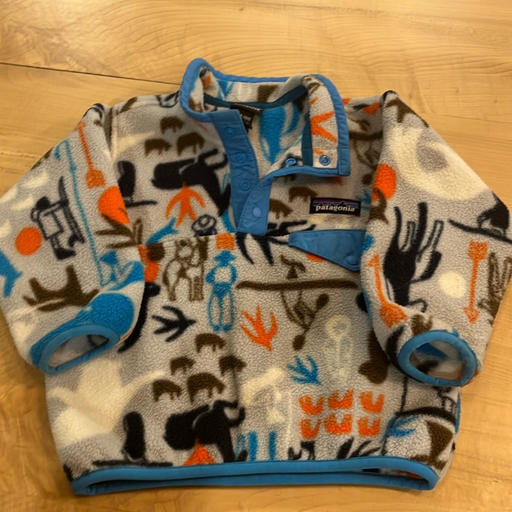 Patagonia micro fleece pullover toddler baby